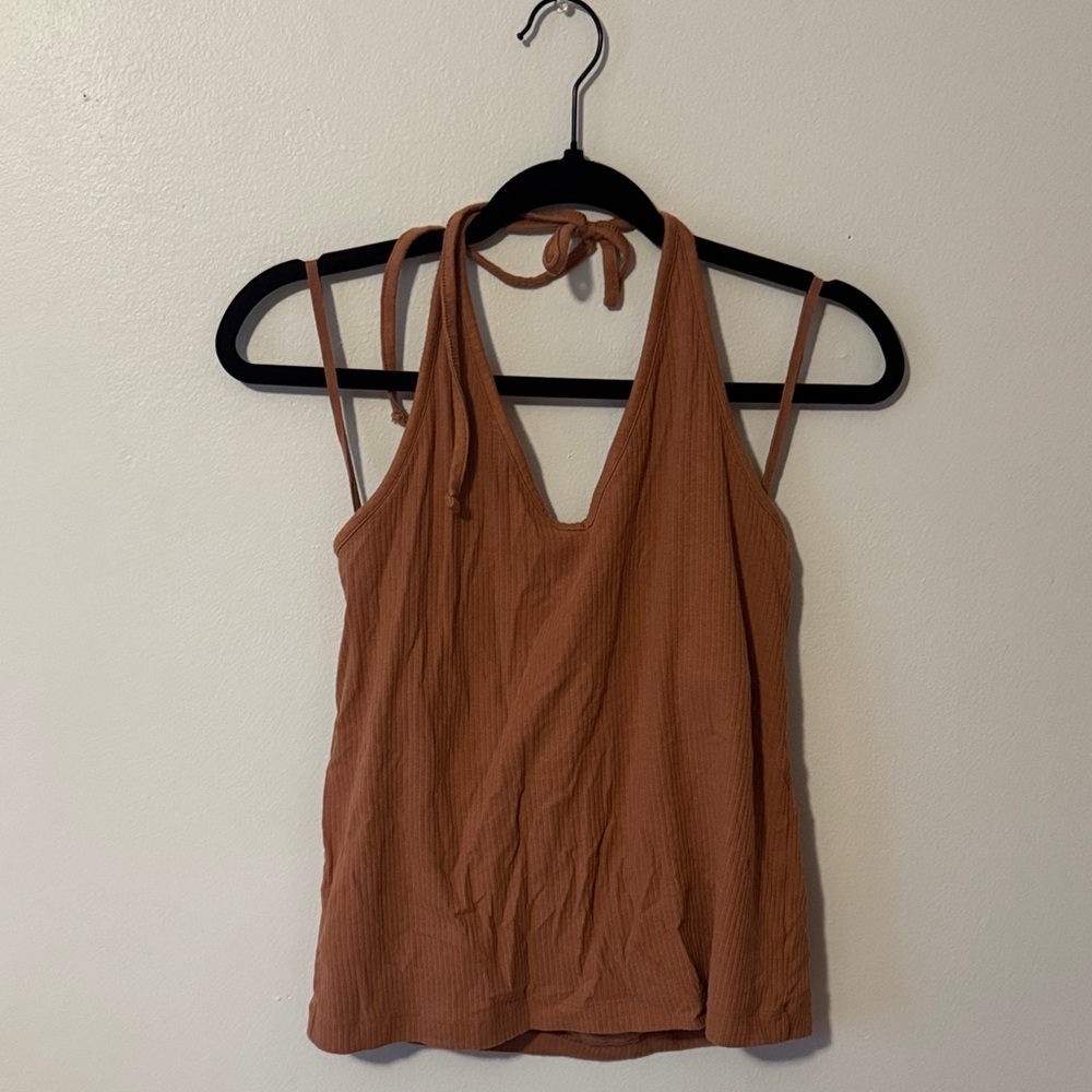 Old Navy Women's Halter Neck Tank Top - Tan